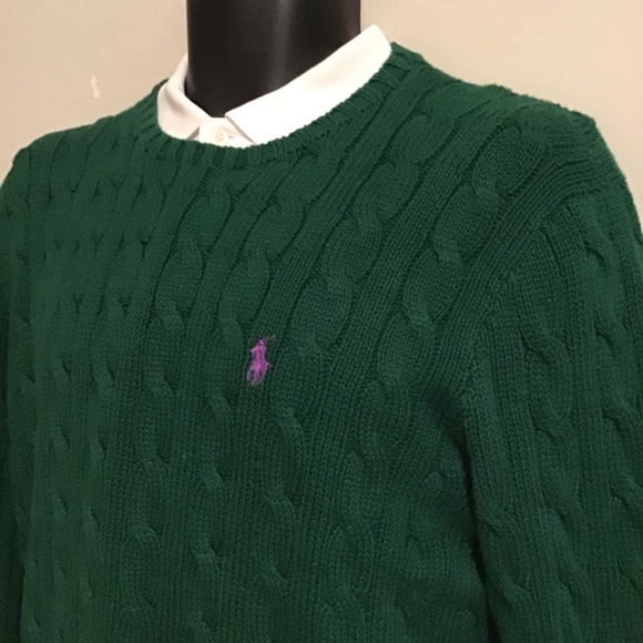 🔥NEW CONDITION, polo Ralph Lauren, cable knit, see pictures, gorgeous, Large - Picture 3 of 5